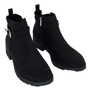 Jones New York Camecia Block Heel Booties Black 9.5M
